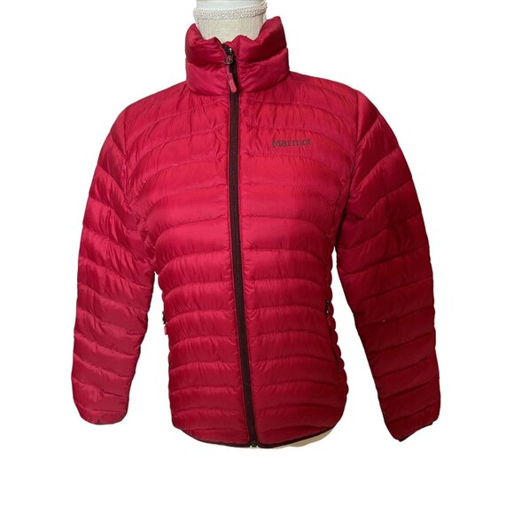 Marmot Womens 600 Fill Insulated Puffer Jacket XS Red - Picture 1 of 13